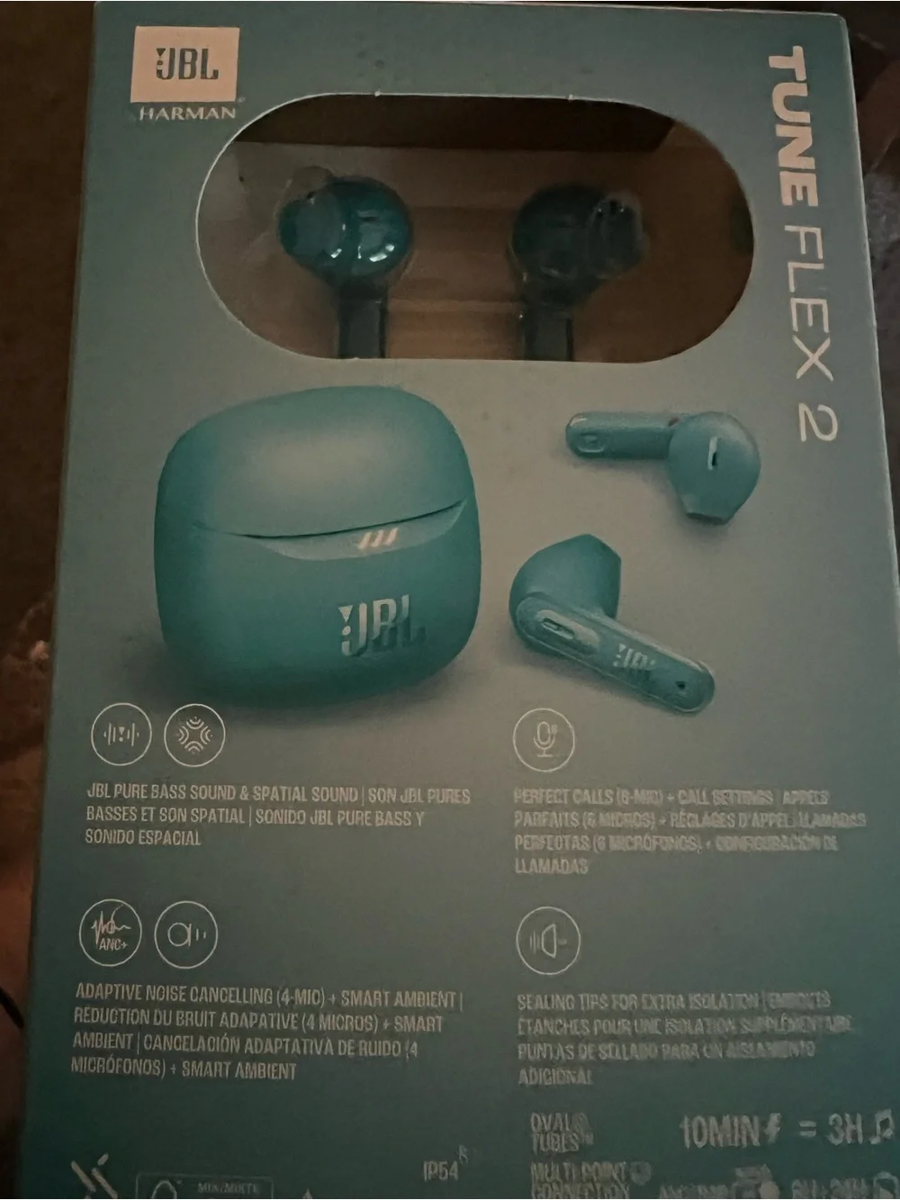 JBL Tune Flex 2 True Wireless Earbuds - Teal Blue